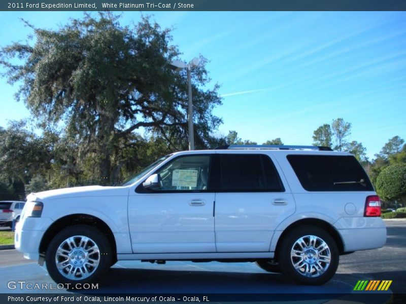 White Platinum Tri-Coat / Stone 2011 Ford Expedition Limited