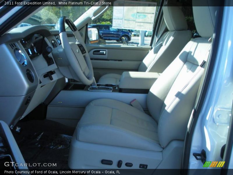 White Platinum Tri-Coat / Stone 2011 Ford Expedition Limited