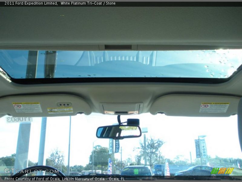 White Platinum Tri-Coat / Stone 2011 Ford Expedition Limited
