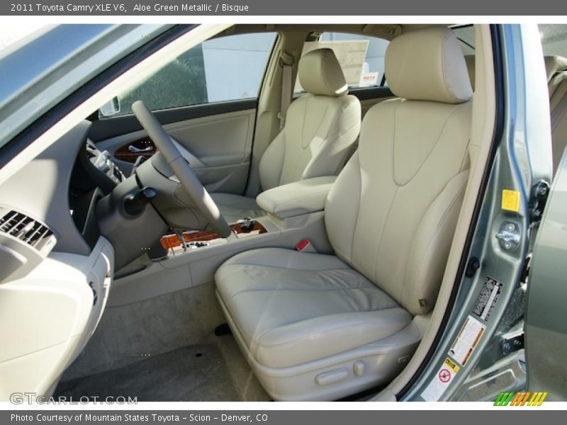 Aloe Green Metallic / Bisque 2011 Toyota Camry XLE V6