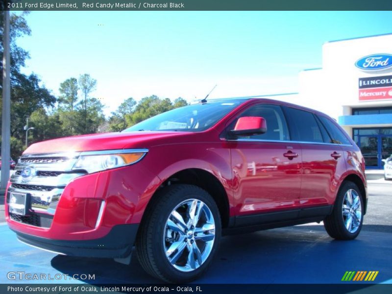 Red Candy Metallic / Charcoal Black 2011 Ford Edge Limited