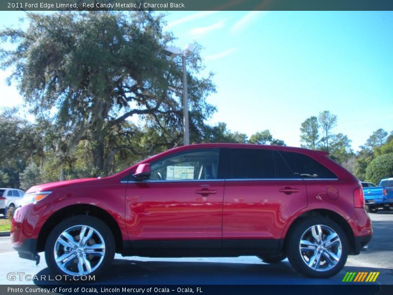 Red Candy Metallic / Charcoal Black 2011 Ford Edge Limited