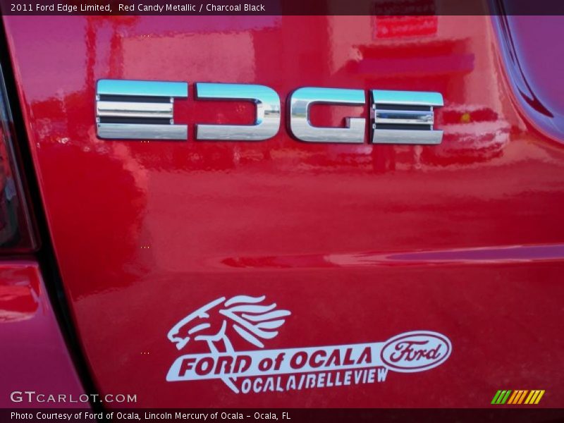 Red Candy Metallic / Charcoal Black 2011 Ford Edge Limited