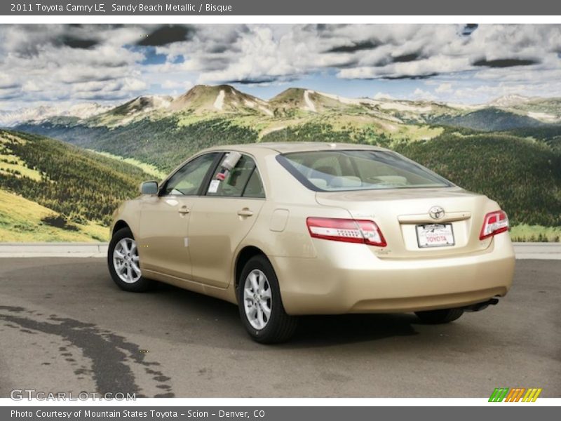 Sandy Beach Metallic / Bisque 2011 Toyota Camry LE