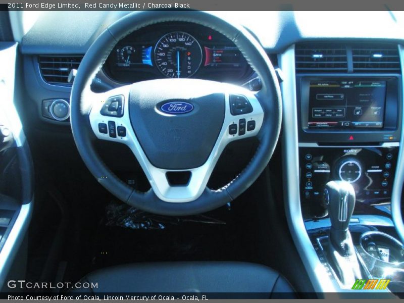 Red Candy Metallic / Charcoal Black 2011 Ford Edge Limited