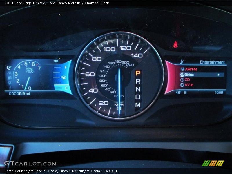 Red Candy Metallic / Charcoal Black 2011 Ford Edge Limited