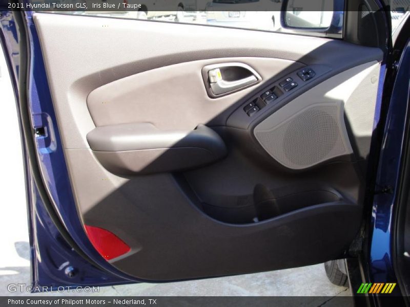 Iris Blue / Taupe 2011 Hyundai Tucson GLS