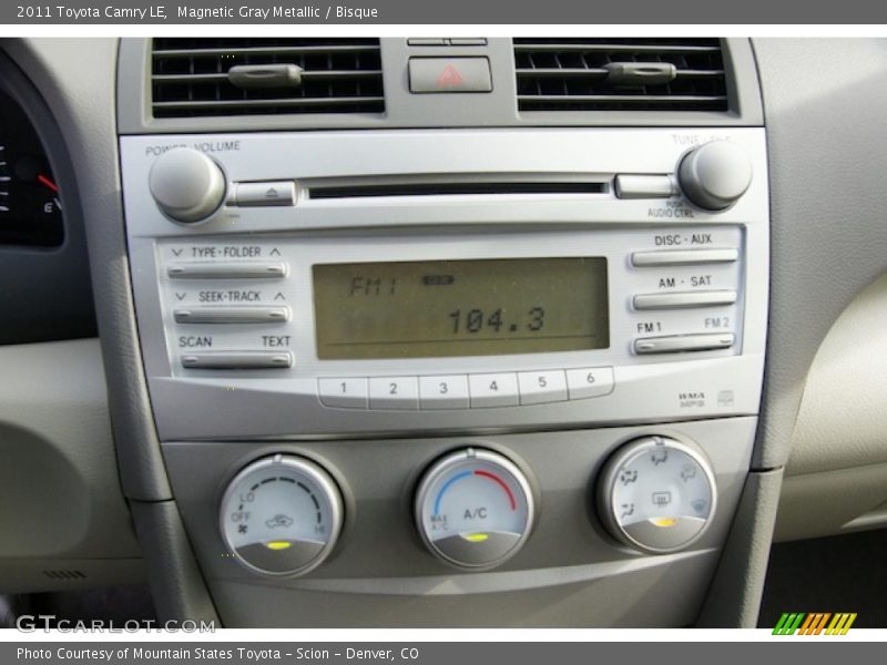 Magnetic Gray Metallic / Bisque 2011 Toyota Camry LE