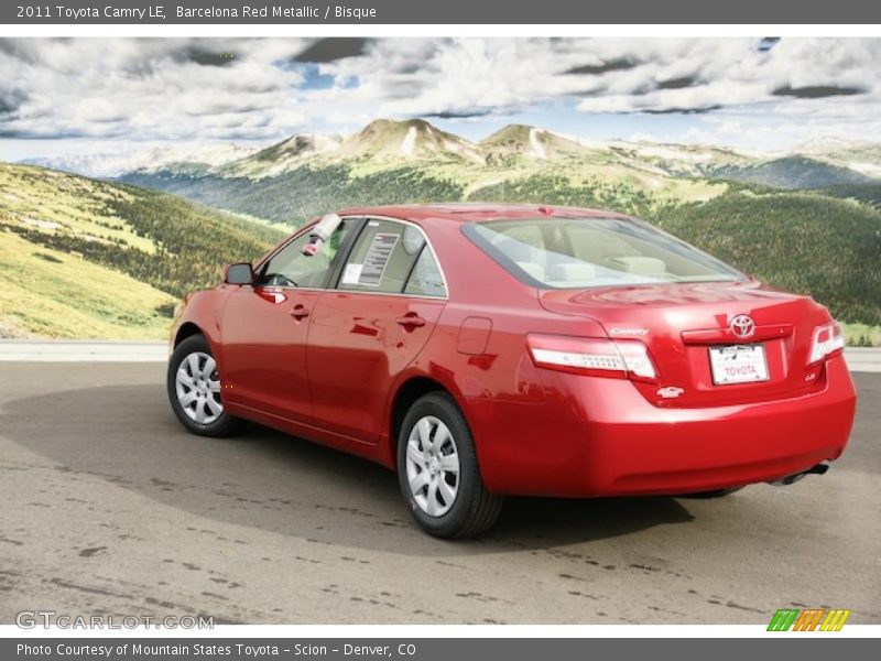 Barcelona Red Metallic / Bisque 2011 Toyota Camry LE
