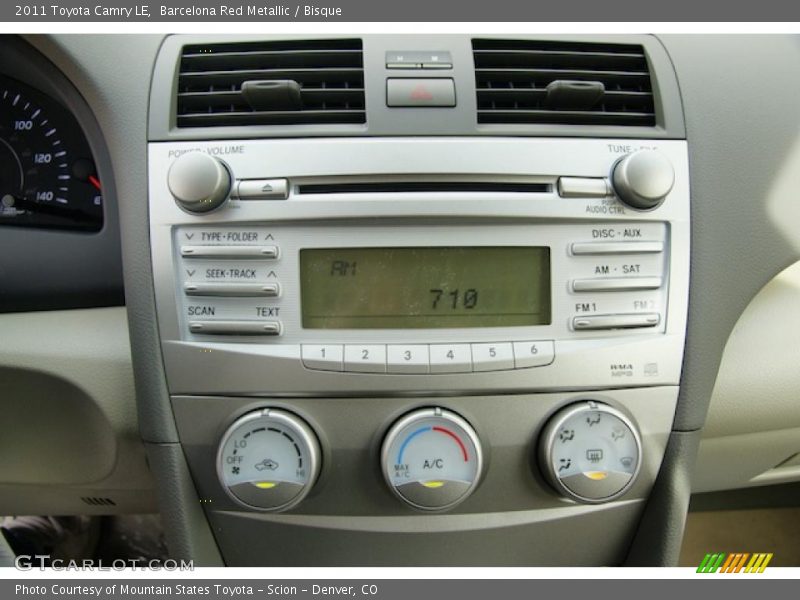 Barcelona Red Metallic / Bisque 2011 Toyota Camry LE