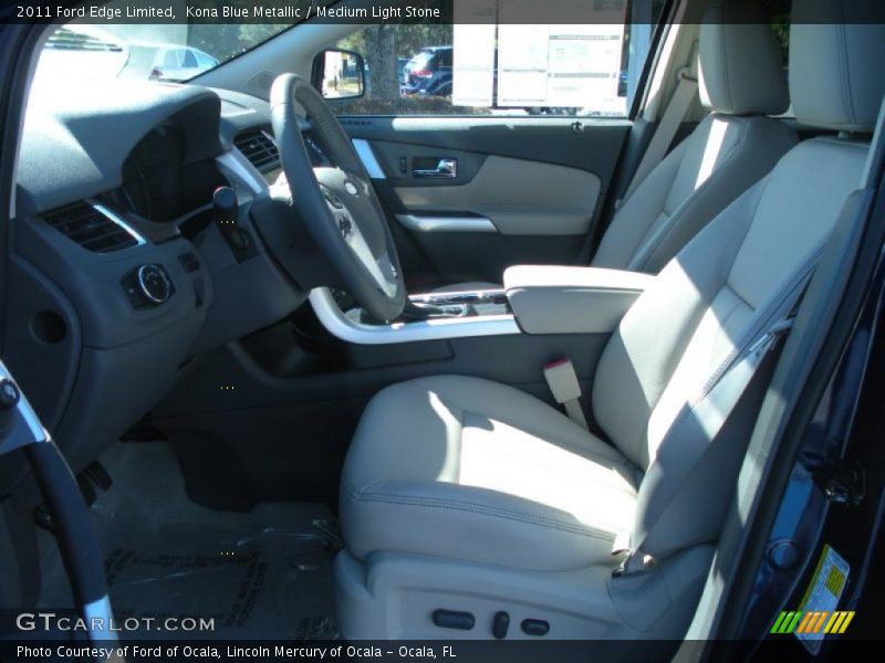 Kona Blue Metallic / Medium Light Stone 2011 Ford Edge Limited