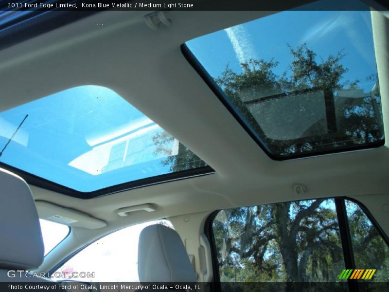 Kona Blue Metallic / Medium Light Stone 2011 Ford Edge Limited