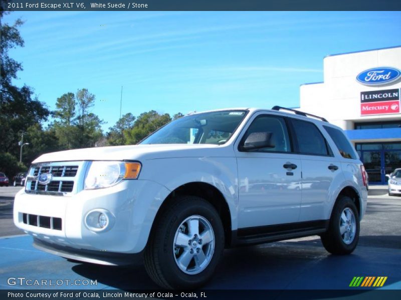 White Suede / Stone 2011 Ford Escape XLT V6