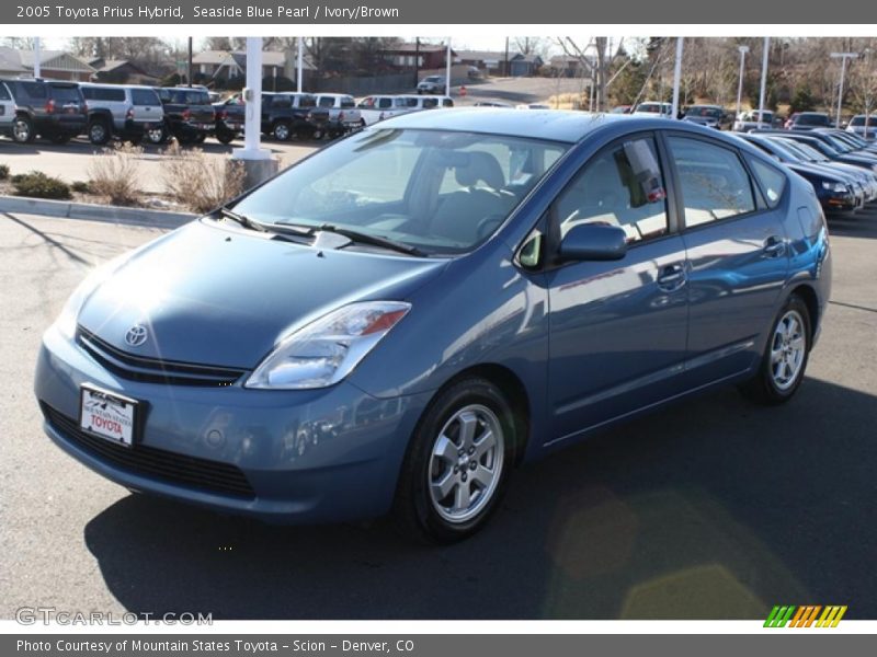 Seaside Blue Pearl / Ivory/Brown 2005 Toyota Prius Hybrid