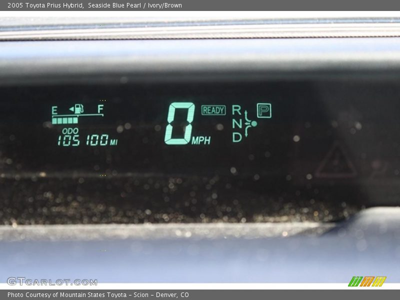 Seaside Blue Pearl / Ivory/Brown 2005 Toyota Prius Hybrid