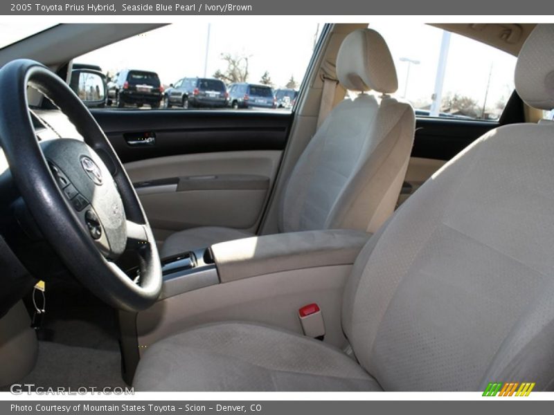 Seaside Blue Pearl / Ivory/Brown 2005 Toyota Prius Hybrid