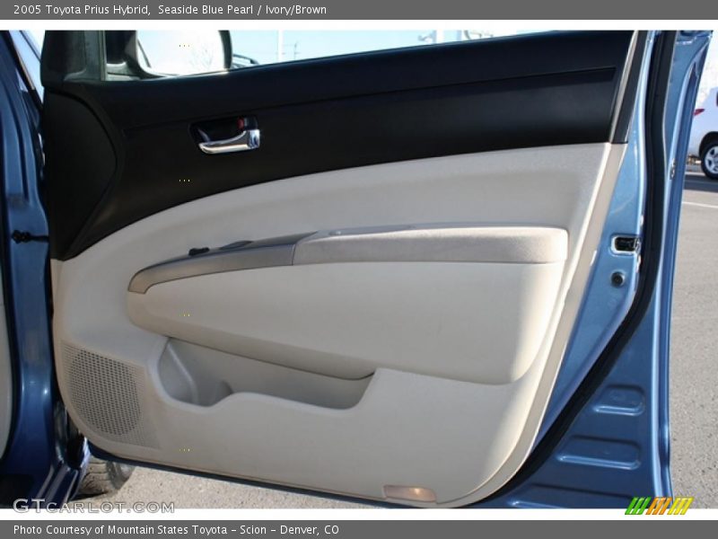 Seaside Blue Pearl / Ivory/Brown 2005 Toyota Prius Hybrid