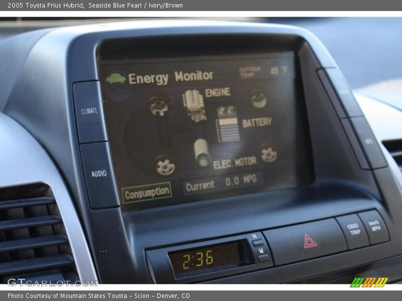 Seaside Blue Pearl / Ivory/Brown 2005 Toyota Prius Hybrid