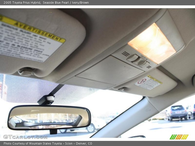 Seaside Blue Pearl / Ivory/Brown 2005 Toyota Prius Hybrid