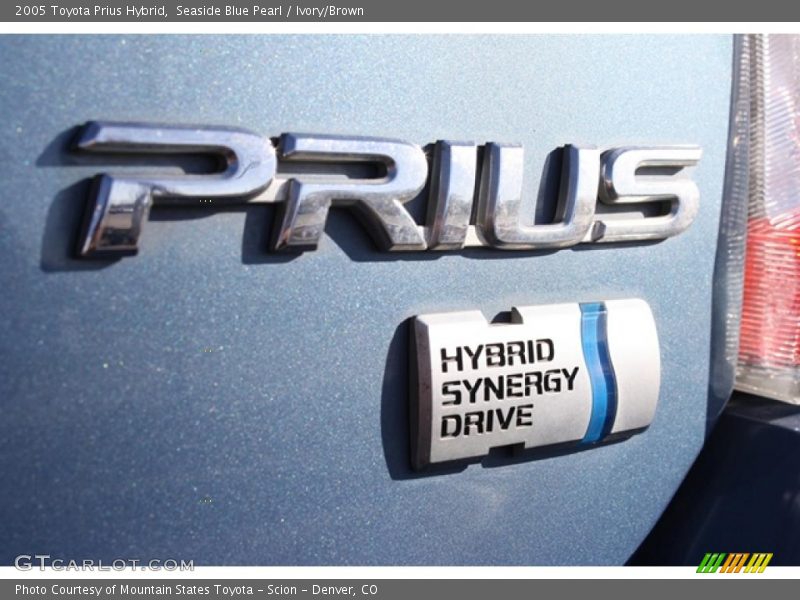 Seaside Blue Pearl / Ivory/Brown 2005 Toyota Prius Hybrid
