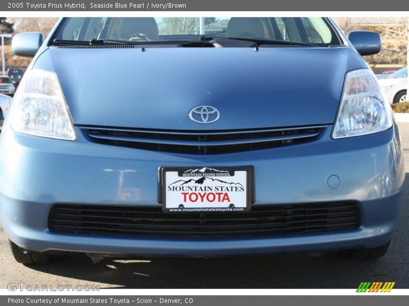 Seaside Blue Pearl / Ivory/Brown 2005 Toyota Prius Hybrid