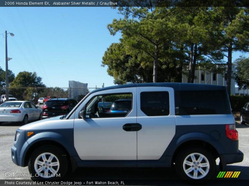 Alabaster Silver Metallic / Gray/Blue 2006 Honda Element EX