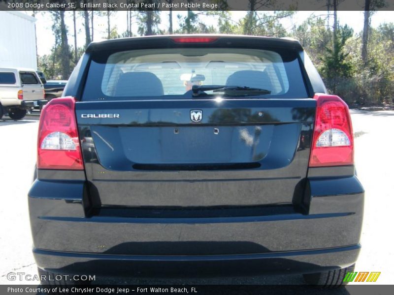 Brilliant Black Crystal Pearl / Pastel Pebble Beige 2008 Dodge Caliber SE