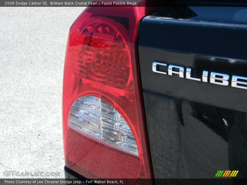 Brilliant Black Crystal Pearl / Pastel Pebble Beige 2008 Dodge Caliber SE