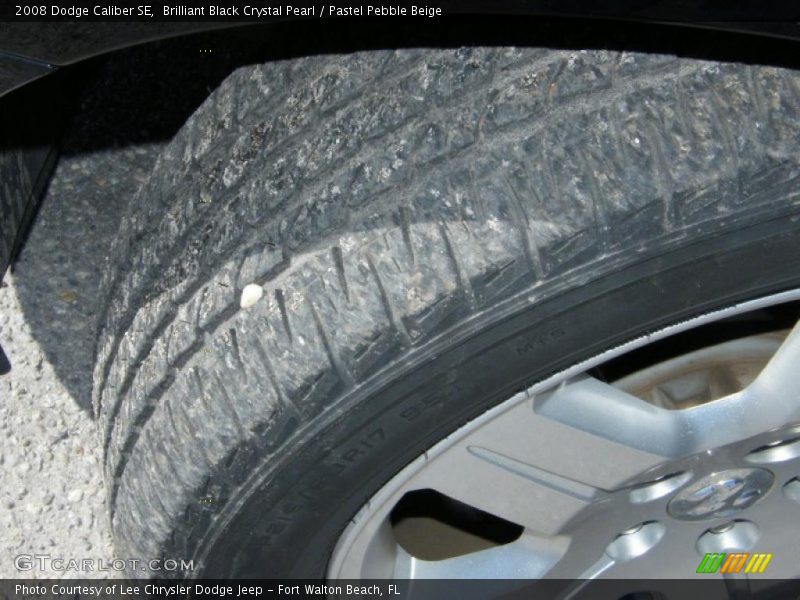 Brilliant Black Crystal Pearl / Pastel Pebble Beige 2008 Dodge Caliber SE