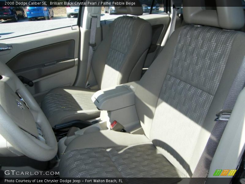 Brilliant Black Crystal Pearl / Pastel Pebble Beige 2008 Dodge Caliber SE