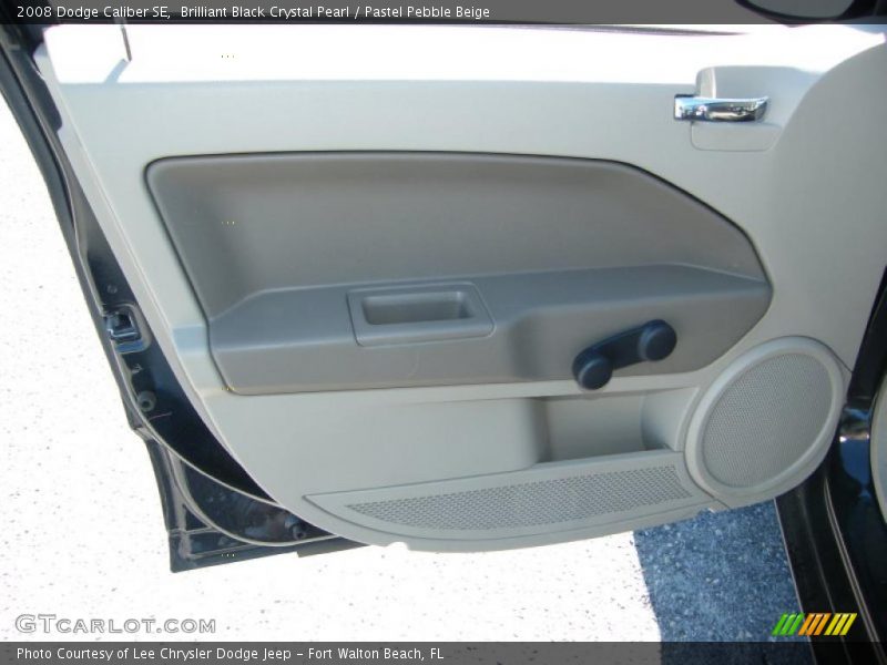 Brilliant Black Crystal Pearl / Pastel Pebble Beige 2008 Dodge Caliber SE