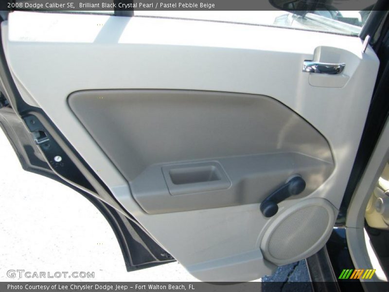 Brilliant Black Crystal Pearl / Pastel Pebble Beige 2008 Dodge Caliber SE