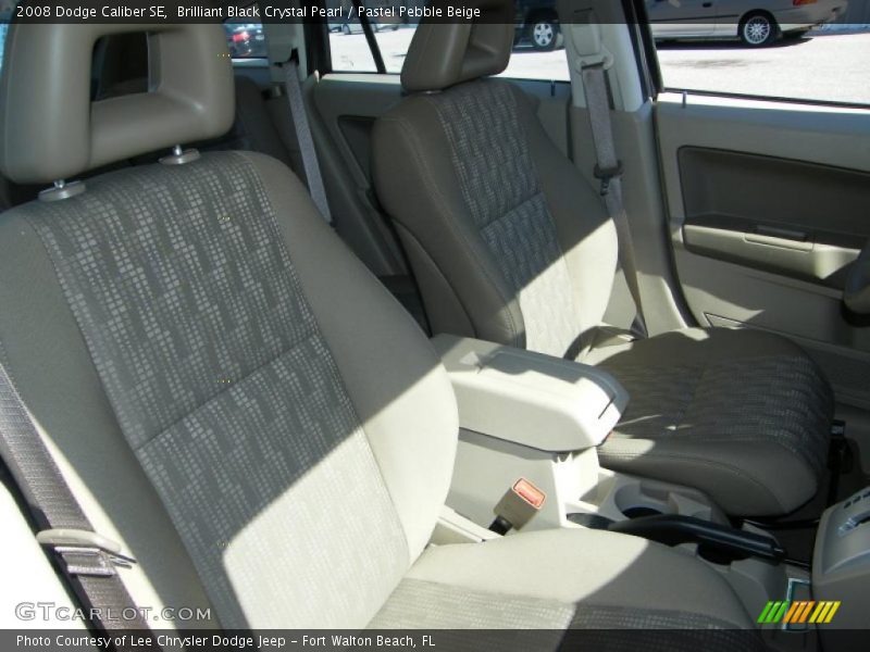 Brilliant Black Crystal Pearl / Pastel Pebble Beige 2008 Dodge Caliber SE