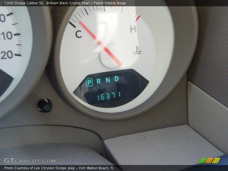 Brilliant Black Crystal Pearl / Pastel Pebble Beige 2008 Dodge Caliber SE