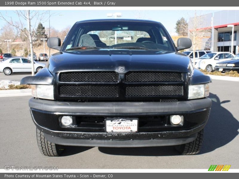 Black / Gray 1998 Dodge Ram 1500 Sport Extended Cab 4x4