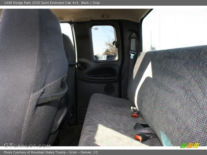 Black / Gray 1998 Dodge Ram 1500 Sport Extended Cab 4x4