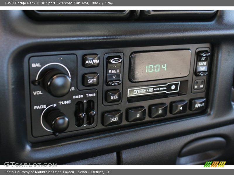 Black / Gray 1998 Dodge Ram 1500 Sport Extended Cab 4x4