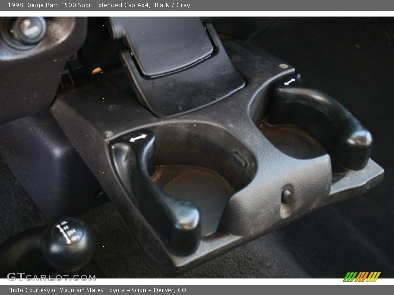 Black / Gray 1998 Dodge Ram 1500 Sport Extended Cab 4x4