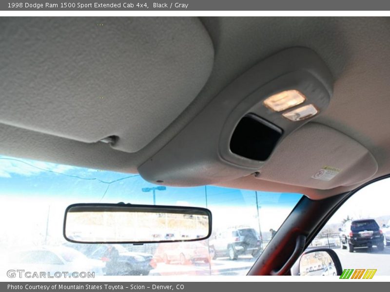 Black / Gray 1998 Dodge Ram 1500 Sport Extended Cab 4x4