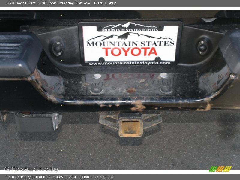 Black / Gray 1998 Dodge Ram 1500 Sport Extended Cab 4x4
