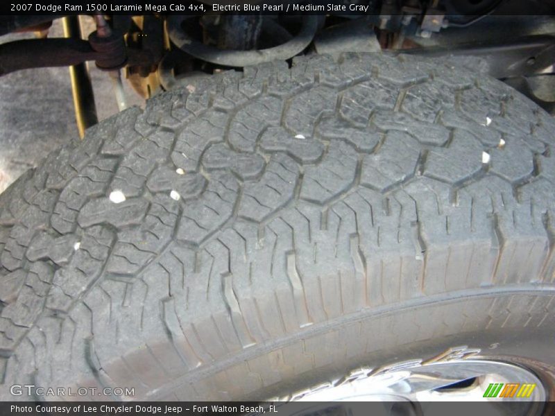 Electric Blue Pearl / Medium Slate Gray 2007 Dodge Ram 1500 Laramie Mega Cab 4x4