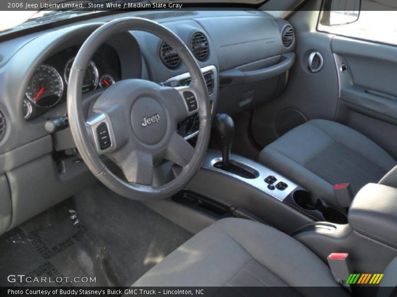 Stone White / Medium Slate Gray 2006 Jeep Liberty Limited