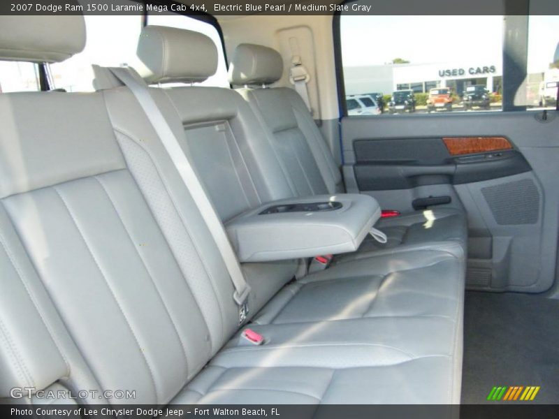 Electric Blue Pearl / Medium Slate Gray 2007 Dodge Ram 1500 Laramie Mega Cab 4x4