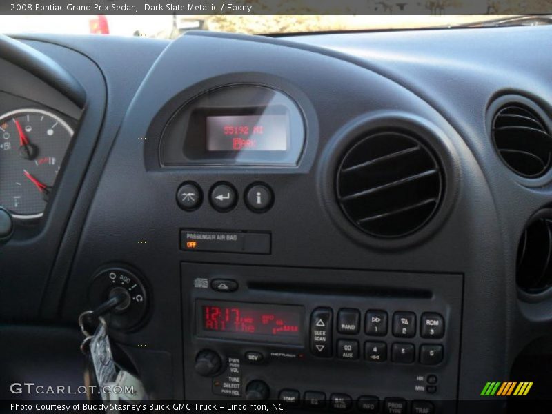 Dark Slate Metallic / Ebony 2008 Pontiac Grand Prix Sedan