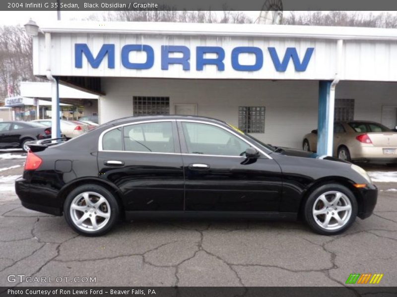 Black Obsidian / Graphite 2004 Infiniti G 35 Sedan