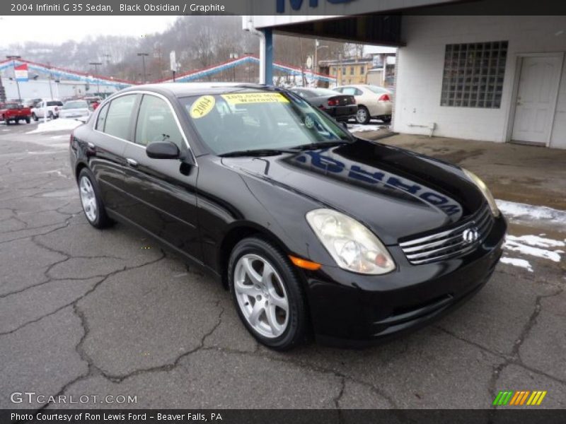 Black Obsidian / Graphite 2004 Infiniti G 35 Sedan