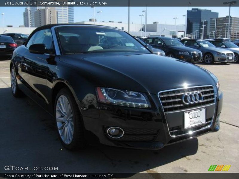 Brilliant Black / Light Grey 2011 Audi A5 2.0T Convertible
