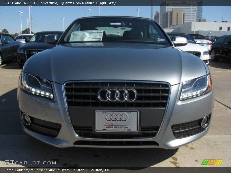 Quartz Grey Metallic / Light Grey 2011 Audi A5 2.0T Convertible