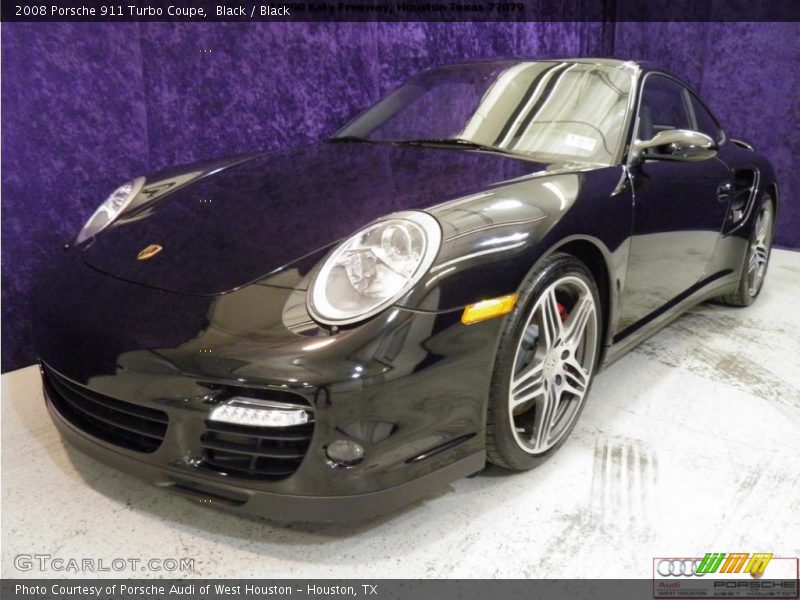 Black / Black 2008 Porsche 911 Turbo Coupe