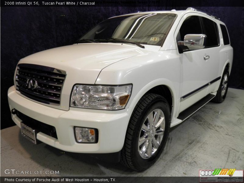 Tuscan Pearl White / Charcoal 2008 Infiniti QX 56